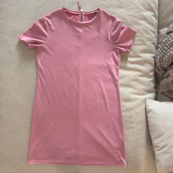 ZARA Trafaluc Bubblegum Pink T-shirt Dress from 2017!  Size M - Picture 8 of 11